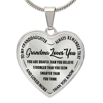 Mamie t'aime - Collier cœur