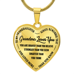 Mamie t'aime - Collier cœur