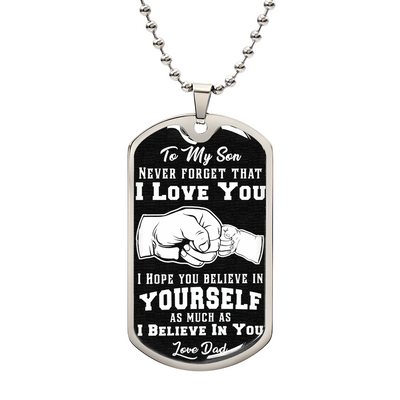Crois en toi - Collier Pendentif Militaire
