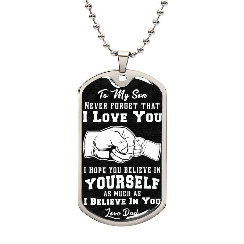 Crois en toi - Collier Pendentif Militaire