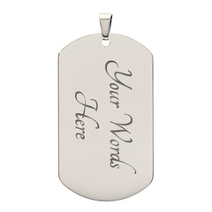 Crois en toi - Collier Pendentif Militaire