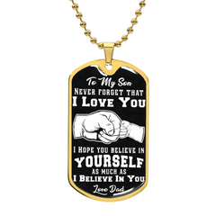 Crois en toi - Collier Pendentif Militaire