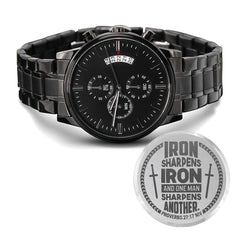 Le fer aiguise le fer (Proverbes 27:17) – Montre pour hommes