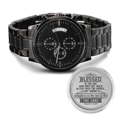 Heureux l'homme (Psaume 11-3 NIV) – Montre pour hommes