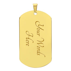 Crois en toi - Collier Pendentif Militaire