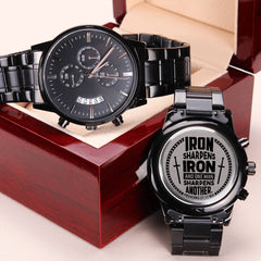 Le fer aiguise le fer (Proverbes 27:17) – Montre pour hommes