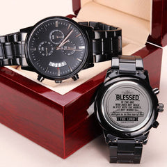 Heureux l'homme (Psaume 11-3 NIV) – Montre pour hommes