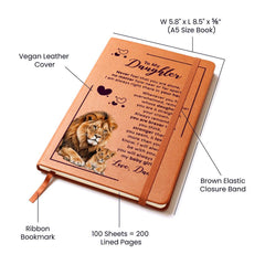 À ma fille ta couronne – Carnet en cuir
