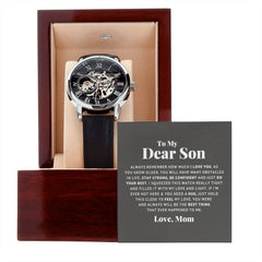 À Mon Cher Fils Souviens-Toi Toujours Que Je T'aime – Montre ajourée
