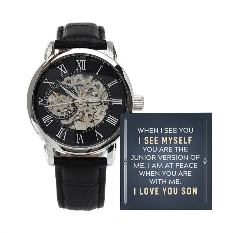 Je me retrouve en toi - Montre ajourée