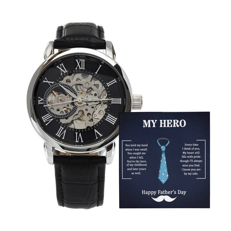 Mon Héros Papa - Montre ajourée