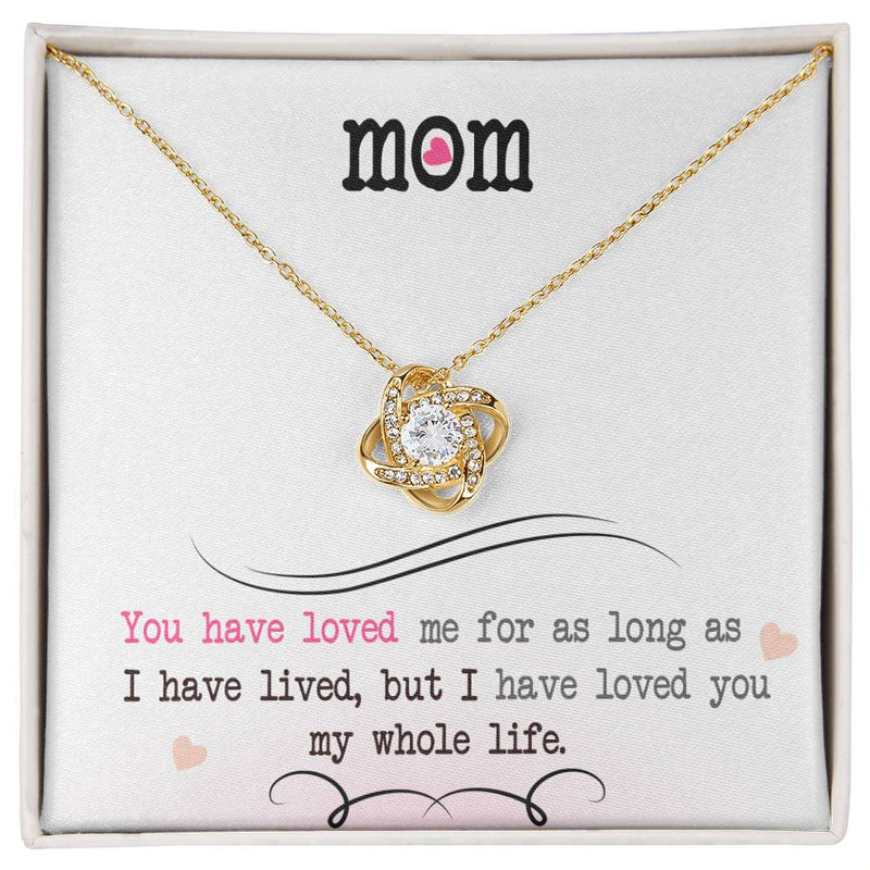 Toute ma vie – Collier Nœud d'Amour