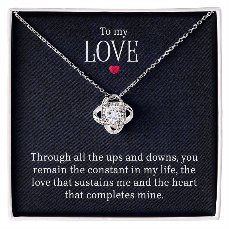 À mon amour - Collier Cœur Entrelacé