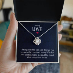 À mon amour - Collier Cœur Entrelacé