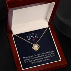 À mon amour - Collier Cœur Entrelacé