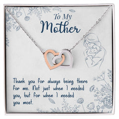 Merci d'être toujours là - Collier Cœurs Entrelacés