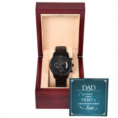 Le premier héros d'un fils - Montre chronographe noire