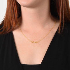 Collier prénom style classique