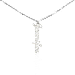 Collier prénom vertical classique
