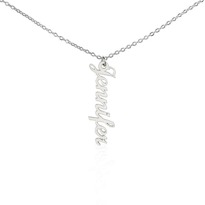 Collier prénom vertical classique