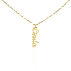 Collier prénom vertical classique