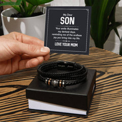 Your Smile - Bracelet en cuir pour hommes