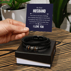 Votre amour n'est pas qu'un sentiment - Bracelet en Cuir Pour Hommes