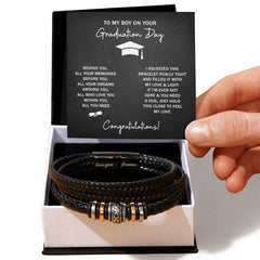 À mon garçon, rêves de diplôme (Je t'aime) – Bracelet