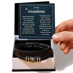 Pour toujours je t'aimerai pour toujours (À mon petit-fils) – Bracelet