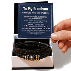 Je t'aimerai toujours, je ne perdrai jamais (à mon petit-fils) – Bracelet