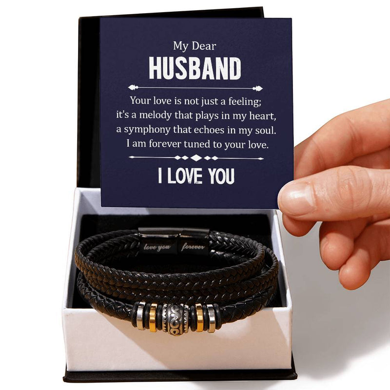 Votre amour n'est pas qu'un sentiment - Bracelet en Cuir Pour Hommes