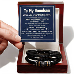 Je t'aimerai toujours, je ne perdrai jamais (à mon petit-fils) – Bracelet