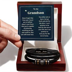 Pour toujours je t'aimerai pour toujours (À mon petit-fils) – Bracelet