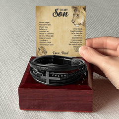 À mon fils - Bracelet Croix