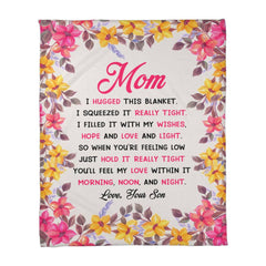 Maman tu seras mon amour – Couverture en polaire corail