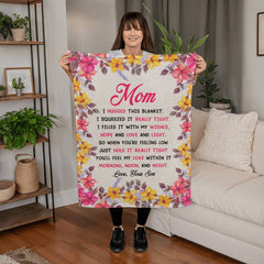 Maman tu seras mon amour – Couverture en polaire corail