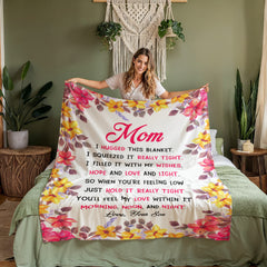 Maman tu seras mon amour – Couverture en polaire corail