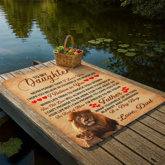 À ma fille, ce vieux lion – Couverture en molleton Sherpa