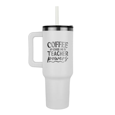 Le café me donne des super pouvoirs - Mug pour professeur