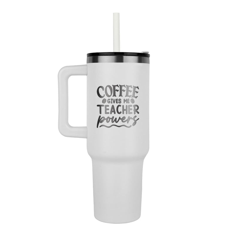 Le café me donne des super pouvoirs - Mug pour professeur